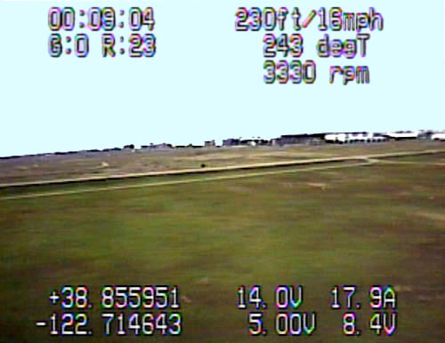 OSD Text shown from toy kite.